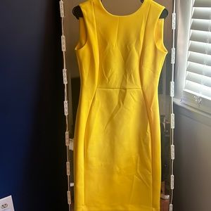 Yellow Calvin Klein Dress
